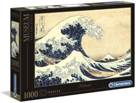 Puzzle CLEMENTONI Hokusai La Gran Ola (1000 Piezas - Edad mínima: 3 años)