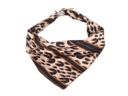 2026altiro-pañuelo Para Perro De Estampado De Leopardo Algodón Duradero Bib Scarf Plegable Portátil Para Fiesta Boda Viaje