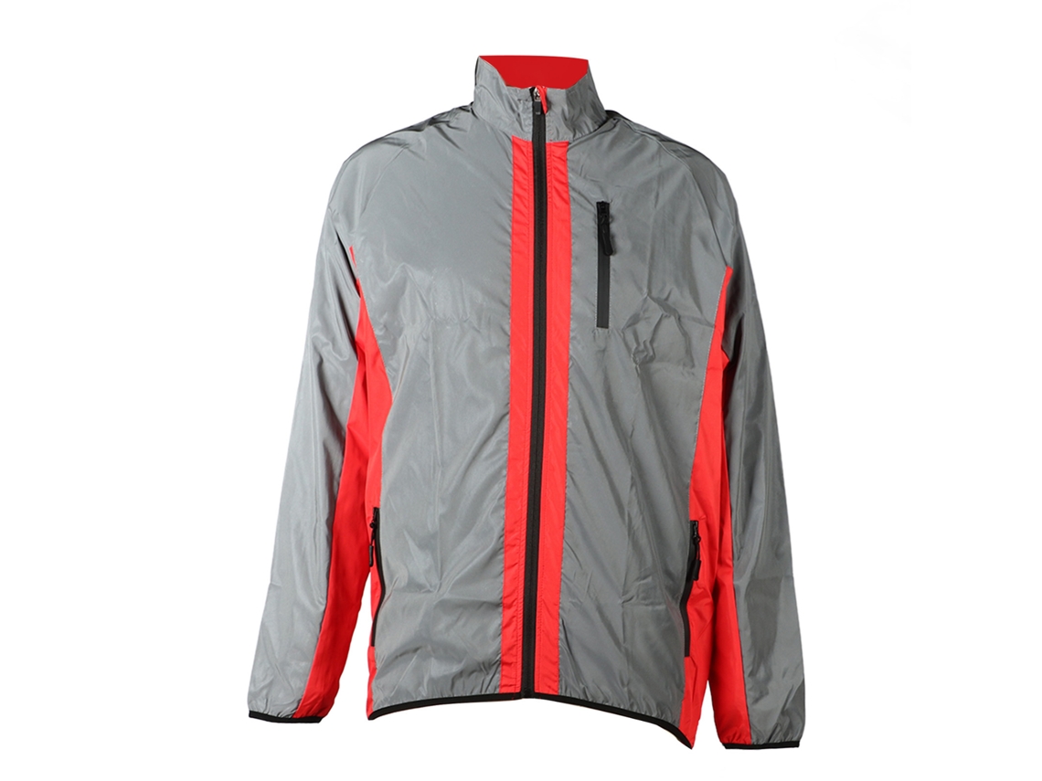2026-chaqueta Reflectiva Impermeable Transpirable Para Hombre Con Bolsillos Laterales Para Ciclismo, Correr Y Senderismo Talla L