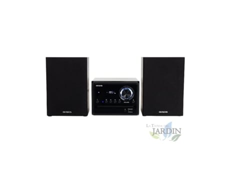 Sistema de Sonido Aiwa Hi-Fi Con Bluetooth Cd Usb Radio Fm Negro.