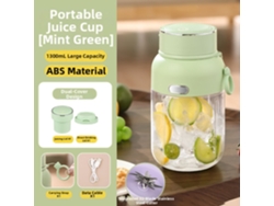 Exprimidor Eléctrico Portátil Recargable Por Usb De 1300 Ml (verde) Czhhmart