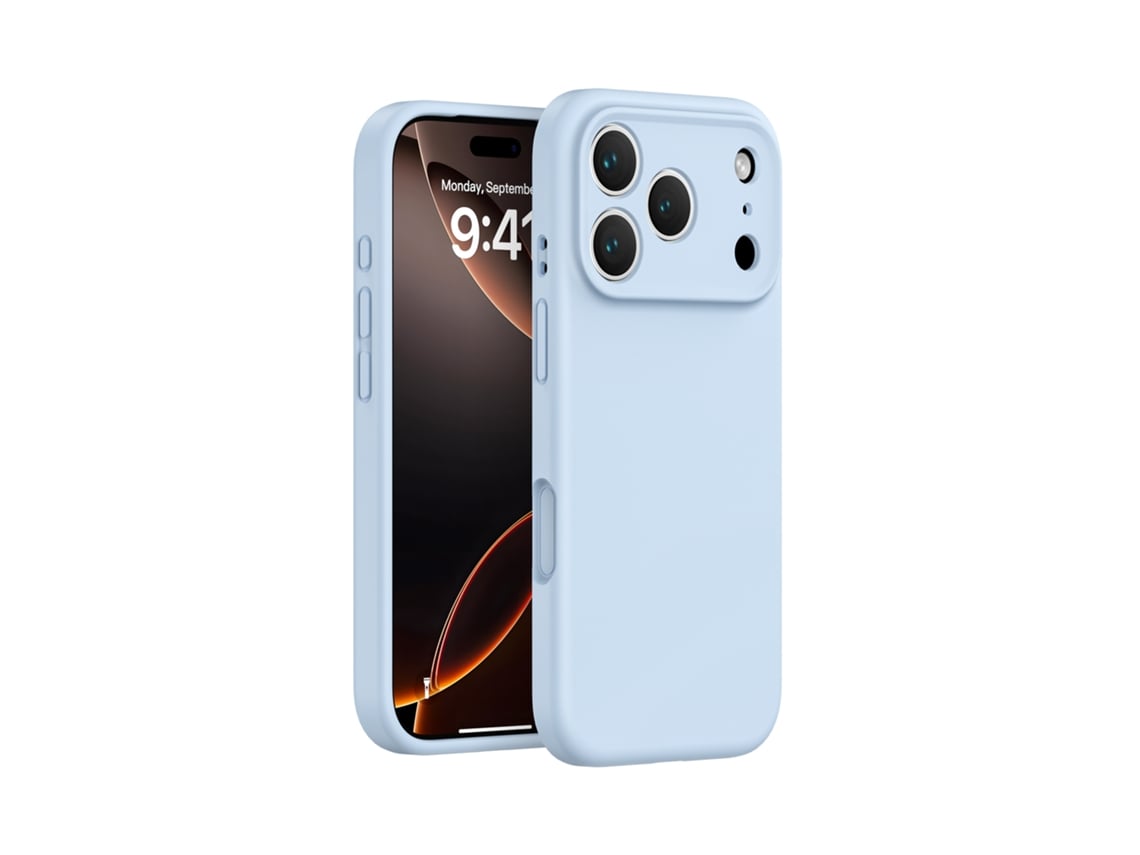 (azul Cielo, Iphone 15) Funda De Silicona Líquida Para Iphone, Cobertura Total Sin Huecos, Protección De Botones De Una Sola Pieza.