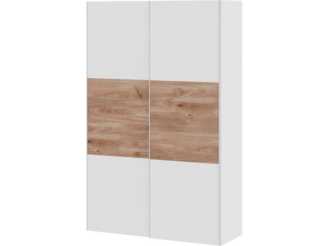 Armario MUEBLAM Nieve Roble Melamina (150x220x55 cm)