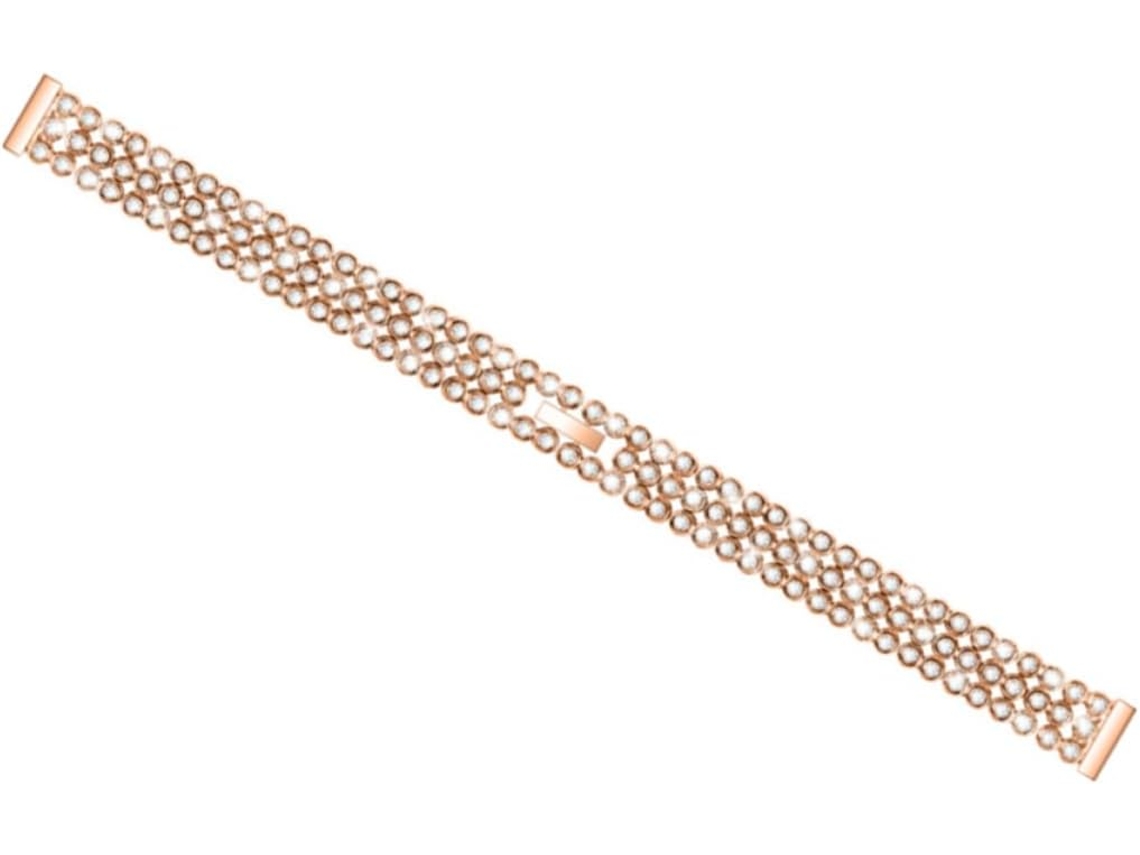 1pc Correa Reloj Diamantes Exquisita Correas Cuentas Rondelle Bandas Acero Inoxidable Banda Pulsera
