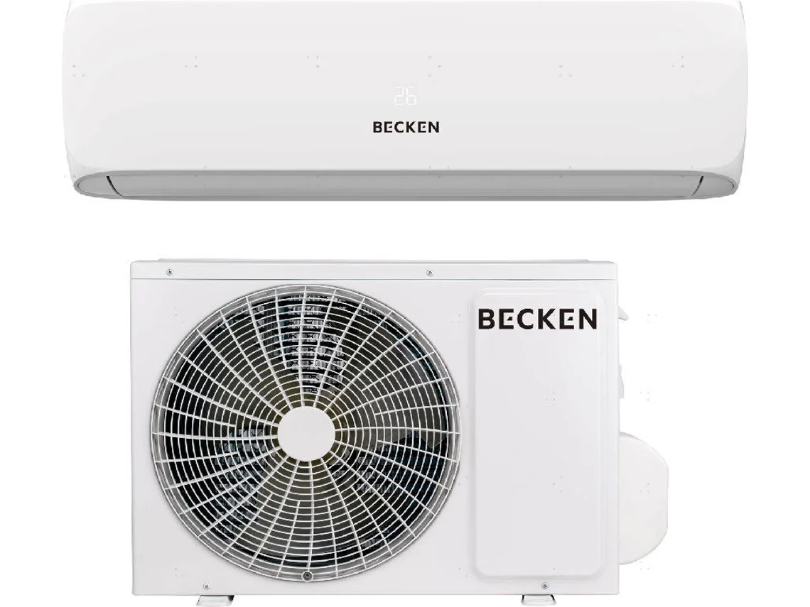 Aire Acondicionado Split BTU BECKEN BAC9409 (18 m² - 2323 / 2.7 Frig/Cal - Blanco)