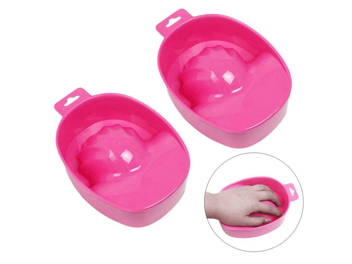 2 Recipientes Para Manicura Para Remojar Las Uñas Y Para Tratamientos De Spa.
