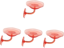 Soporte De Baño De Pared De 4 Piezas Con Forma De Flor, Sin Necesidad De Taladrar.