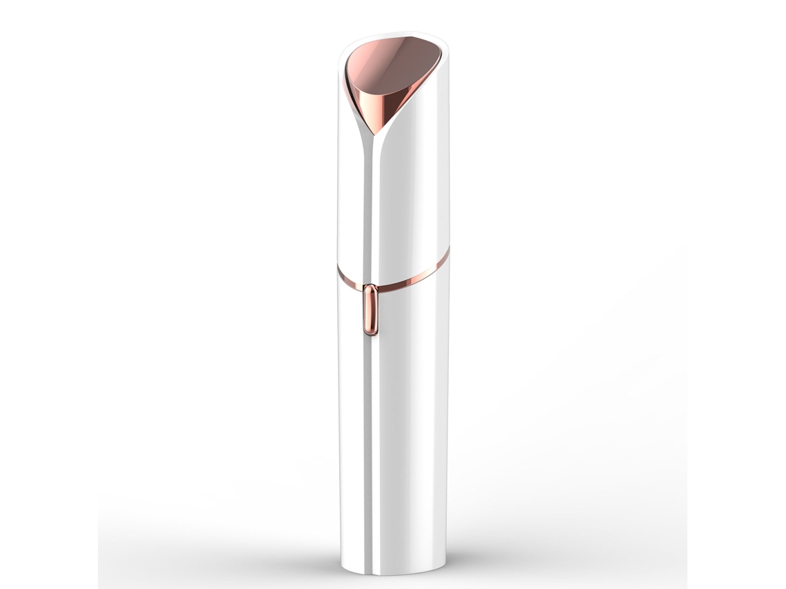 Depiladora Facial Eléctrica Para Mujeres Cabeza Redonda Recargable Portátil De Abs Blanca
