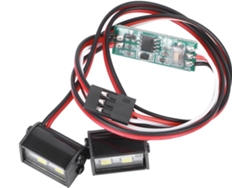 Juego De 2 Luces De Techo Rc 4 Led, De Alto Brillo, Delanteras Y Traseras, Luz Led, 17 Mm De Longitud.