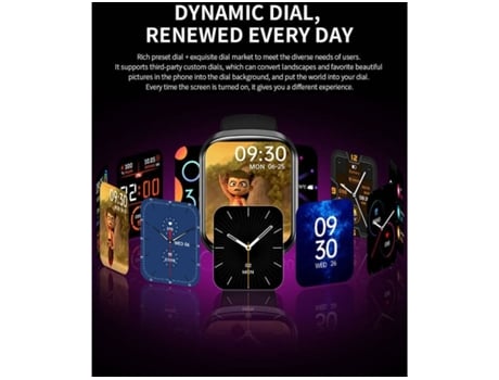 Smartwatch MDUG Monitor de Frequência Cardíaca Rosa
