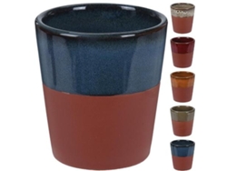 Vaso loza bicolor 200cc surtido