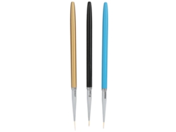 3pcs Conjunto De Pincéis Profissionais Para Arte De Unhas Liner Pintura Design Casa