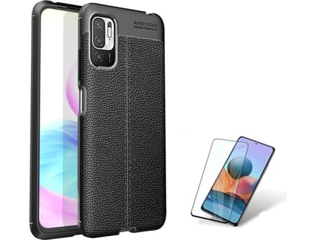 Funda y Protector Xiaomi Redmi Note 10 5G Rugged Leather Negro