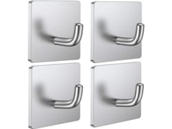 2026-ganchos De Pared Resistentes De Acero Inoxidable Impermeables Para Baño Cocina 10 Piezas Sin Taladrar