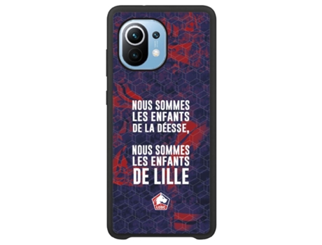 Funda Móvil Global Oficial Lille Fc para Xiaomi Mi 11 Global PHONECASES3D Piel Sintética Negro
