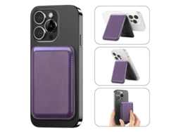 Cartera magnética para iPhone 13/14/15/16/17 Pro/Pro Max Morado oscuro Hexinyigjly