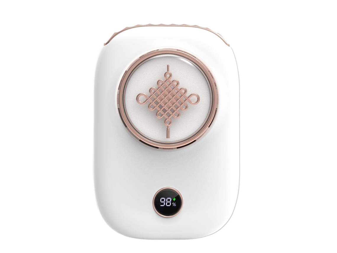 Mini ventilador portátil recargable, blanco, con 3 velocidades y batería de 2000 mAh BRILVIBERA