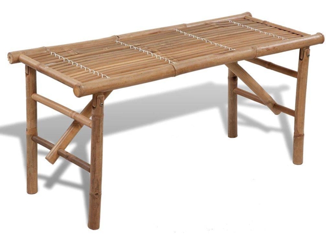 Banco Jardin VIDAXL Marrón Bambú (118x38x45 cm)