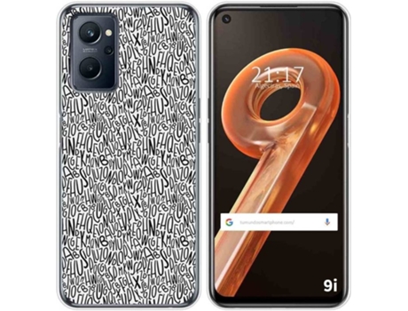 Carcasa Realme 9i TUMUNDOSMARTPHONE Dibujos Letras Multicolor