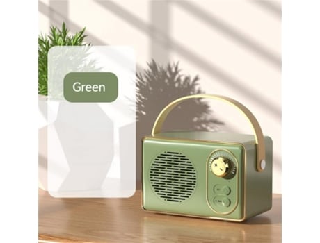 Altavoz Bluetooth retro audio u disco tf tarjeta auxiliar usb altavoz creativo al aire libre portátil mini caja de sonido verde