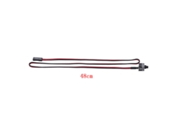 Cable Power Sw 48cm 2 Pin Botón De Pulsación On/off Reset Cable De Interruptor De Ordenador De Escritorio Atx