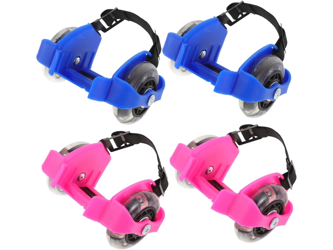 2 pares de patines con luces