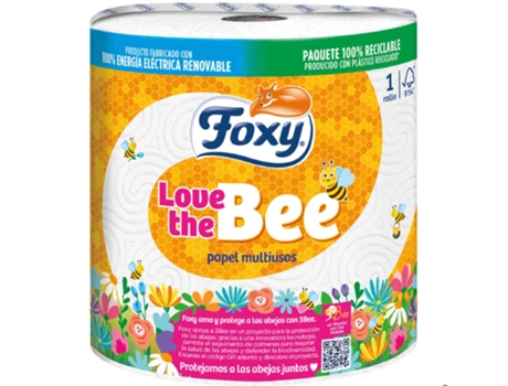Papel de Cocina Foxy Love the bee