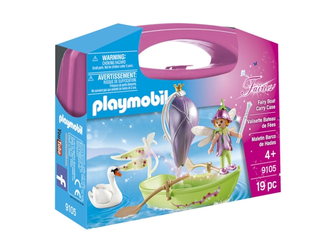 PLAYMOBIL Fairies: Maletín con el barco de las hadas (Edad Mínima: 4 - 19 Piezas)