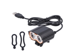 Luz delantera LED de aluminio superbrillante para bicicleta, modelo 2026, recargable por USB para carreras de carretera.