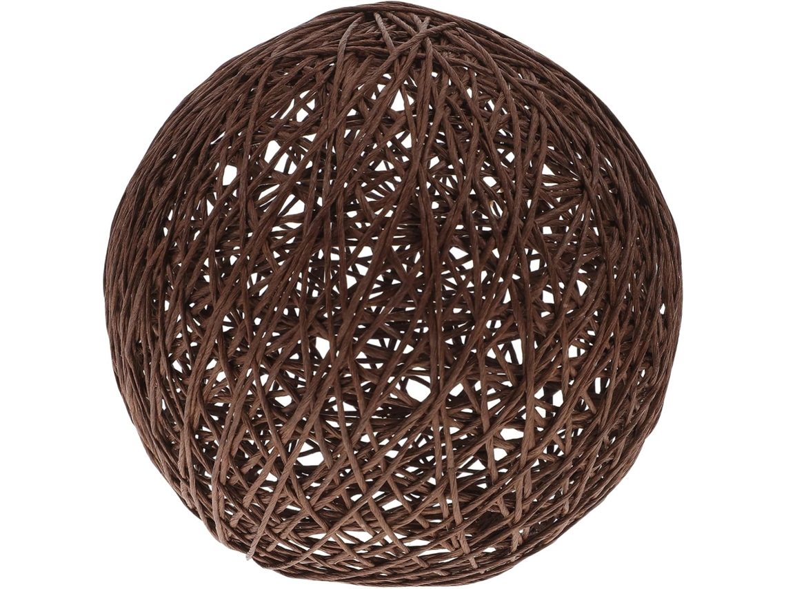 Difusor De Bola De Ratán Decorativo, Luz Cálida Natural, Cubierta Para Lámpara, Simple Y Práctico Para