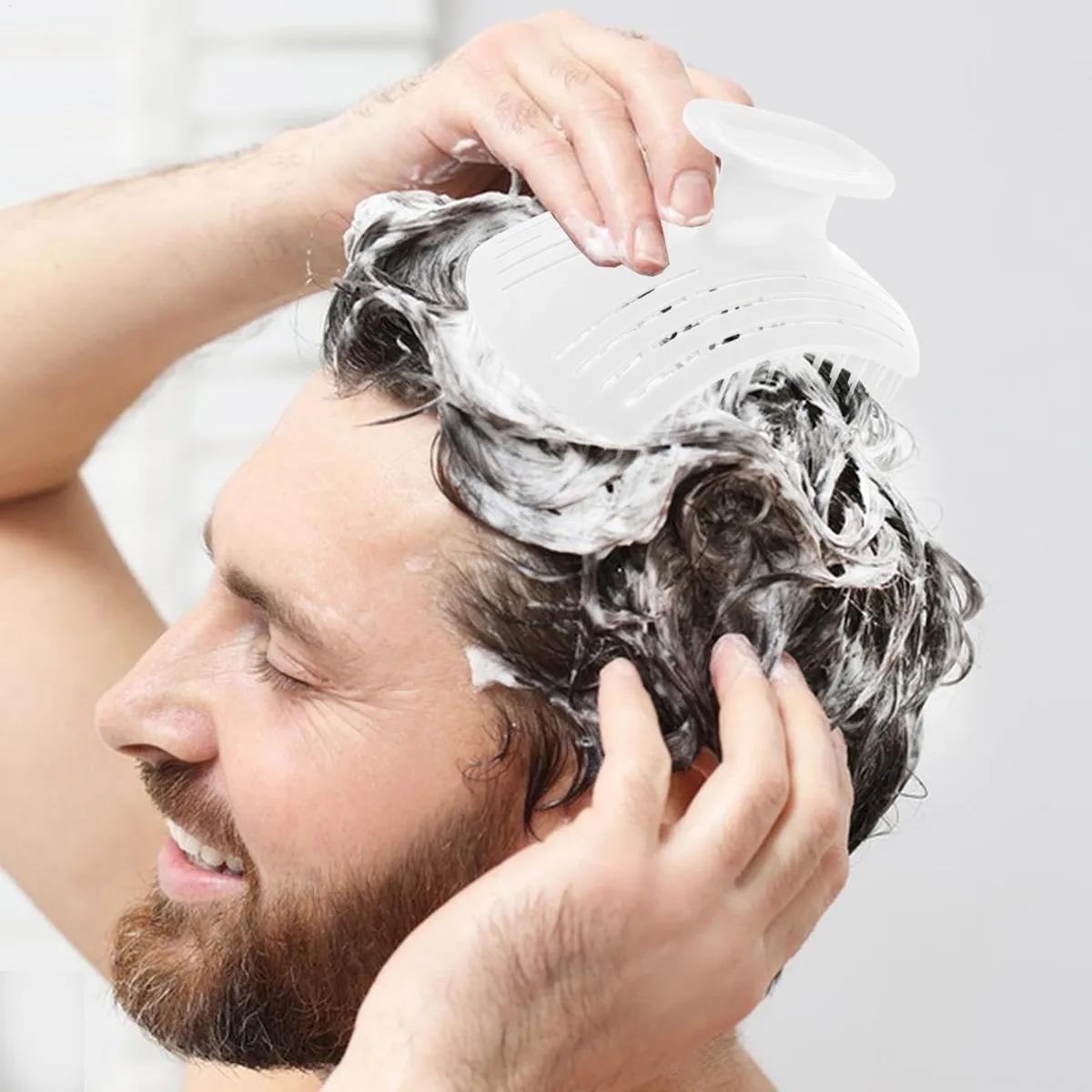 Cepillo exfoliante para el cuero cabelludo para masaje capilarvayotoy