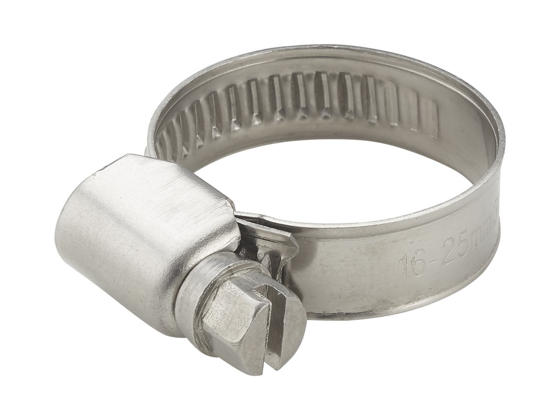 2 Abrazaderas de Sujeción Inoxidable Ancho 9 mmSujeción Ø 10-16 mm . AROZ