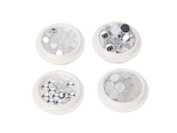 4 cajas/juego de perlas de imitación para decoración de uñas DIY, adornos brillantes para manicura y accesorios