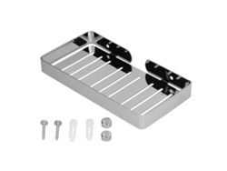 Jabonera de acero inoxidable para ducha de baño, jabonera de pared con diseño autodrenante que mantiene el jabón seco y organizado.
