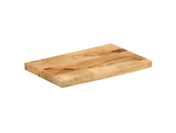 Tablero De Mesa | Superficie De Mesa | Tablero De Escritorio Borde Natural Madera Maciza Mango 40x20x3,8 Cm Wsd81661