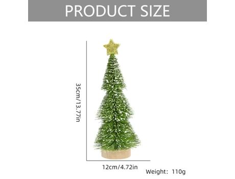 Árbol de Navidad TUSERXLN Decoración Nieve BICHO DE ESTIMAÇÁO Blanco
