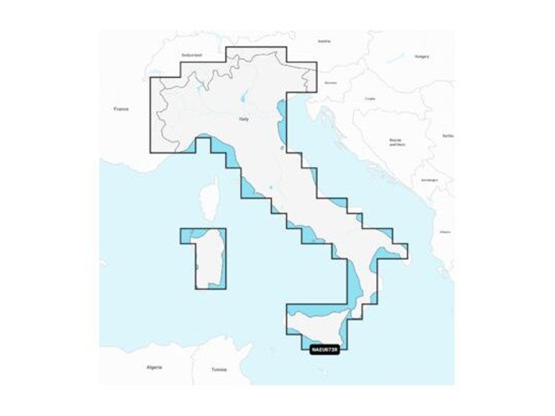 Mapa de navegación Italie Lacs et Rivieres NAVIONICS Platinum SD