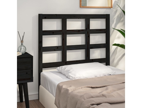 Cabecero de cama VIDAXL Negro Madera (105.5x4x100 cm)