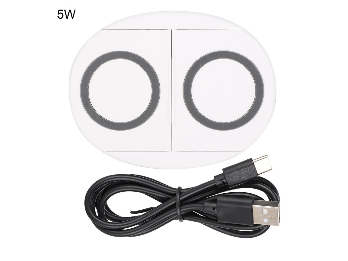 Cargador Inalámbrico De Escritorio (carga Dual De Teléfonos 5w 10w De Carga Rápida)