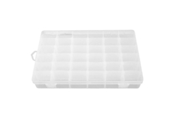 Caja De Joyería Transparente Con 36 Compartimentos Y Separadores Extraíbles, Organizador De Plástico Portátil.
