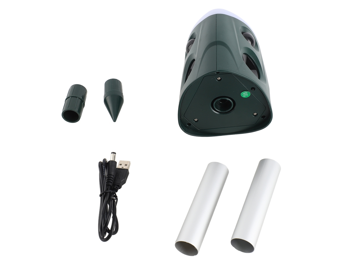 2026-repelente Solar De Animales Ultrasonido 360° Impermeable Con Sensor Pir Para Gatos Perros Ratones Ardillas Ciervos Mapaches Jabalíes