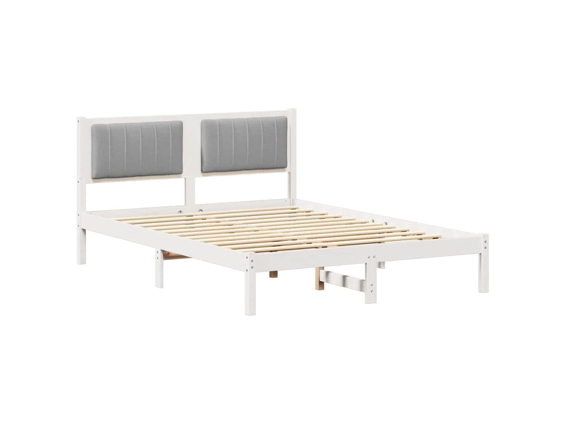 Maison Exclusive - Estructura De Cama Con Cabecera Tapizada Gris Claro