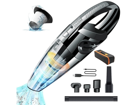 Aspiradora de mano inalámbrica, aspiradora para automóvil, alimentada por un motor potente, tecnología de carga rápida, para limpieza del hogar y d...