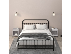 Mesitas de Noche 2 Pzs 40X35X50 Cm Gris Sonoma