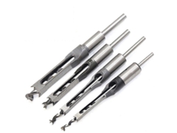 Set De 4 Brocas De Agujeros Cuadrados Para Madera (1/4 - 5/16 - 3/8 - 1/2 Pulgadas) Hss Para Taladros De Carpintería