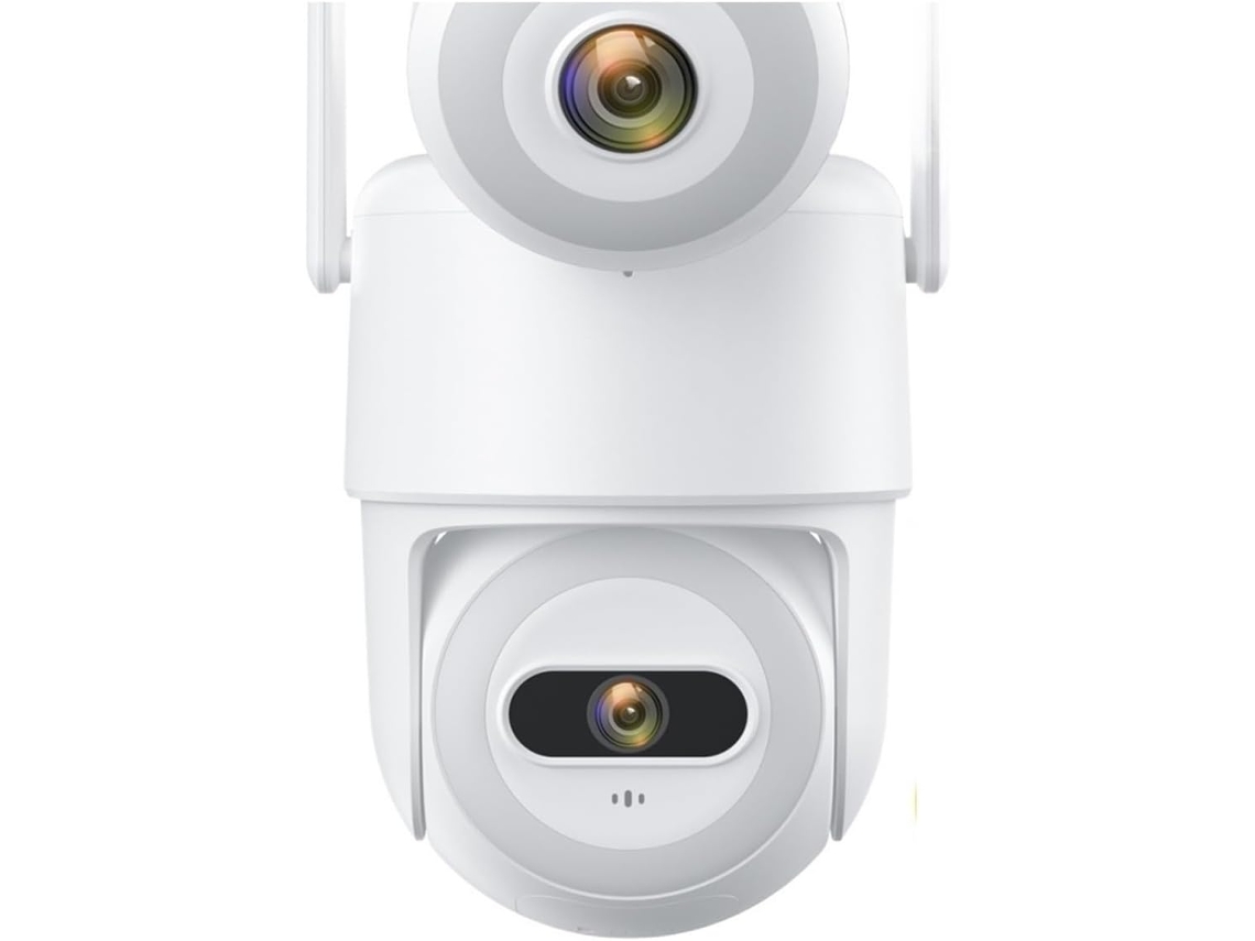 Cámara Ip Wi-fi De 6 Mp Para Exteriores, Doble Lente, Pantalla Y Uso Inalámbrico.