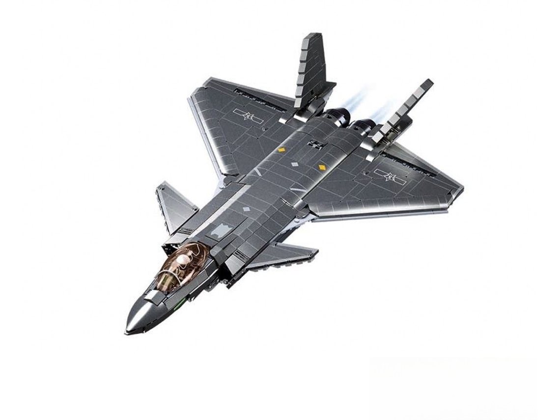 Aeronave Stealth J20ss da Sluban com aparência do ano M38-b1187
