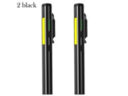 Linterna multifuncional 4 en 1 UV/LED/COB con clip, recargable por USB tipo C y con indicador de carga. Aeuzwr