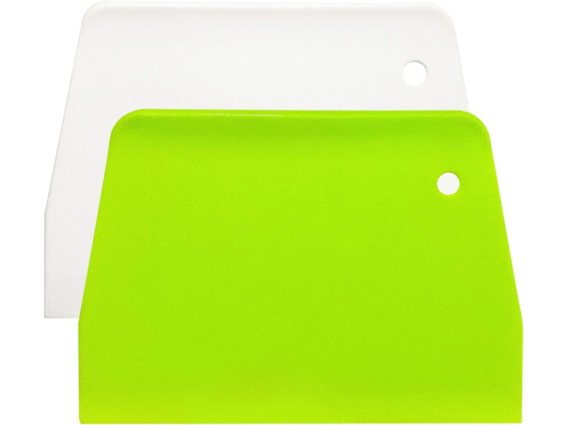 VVJIJILLY 2pcs Raspador De Massa Plástico Seguro Para Alimentos, Raspador Flexível Para Pão, Bolo, Pasta De Açúcar, Prático E Multifuncional