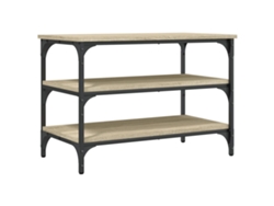 Banco zapatero madera de ingeniería roble Sonoma VIDAXL (70x38,5x49 cm)